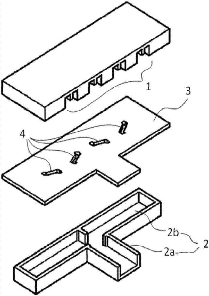 Ridge waveguide series feed network