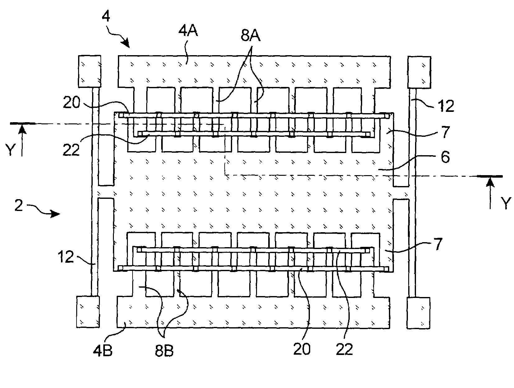 Micromachined comb capacitive accelerometer