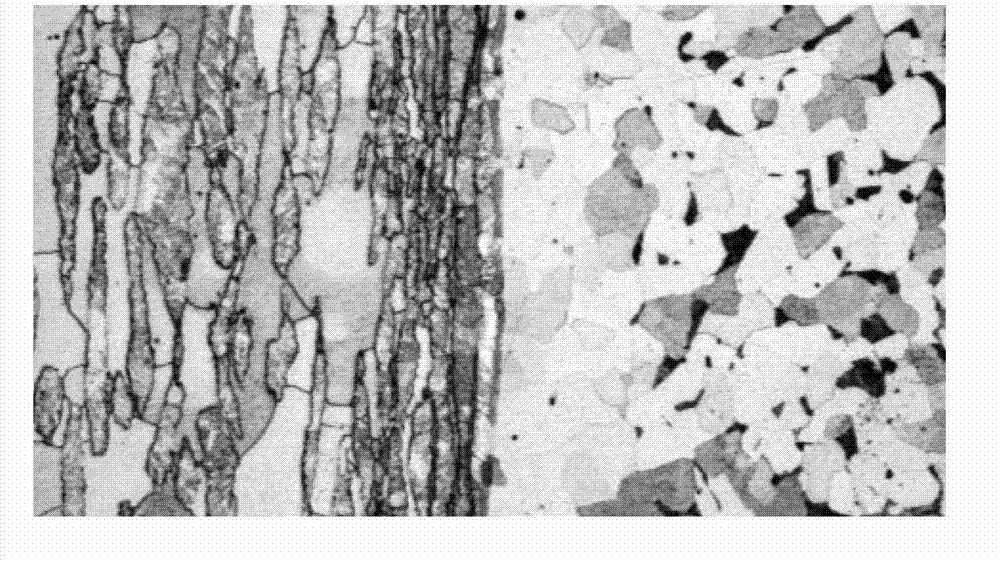 A method for manufacturing a composite steel plate for a hydrogenation reactor cylinder