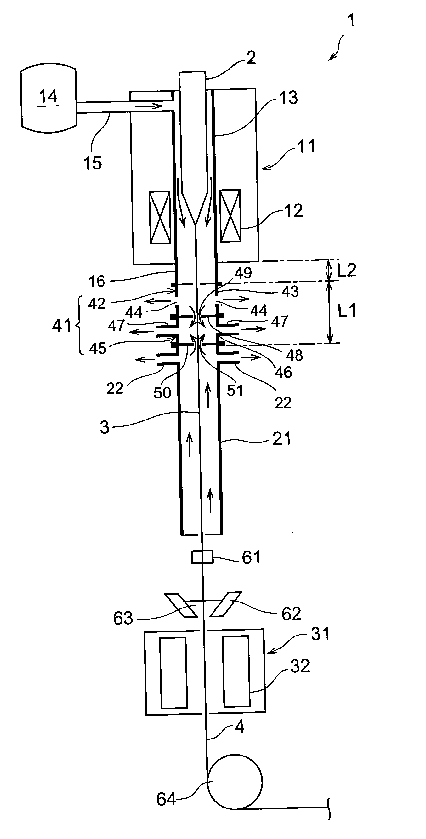 Optical fiber producing method