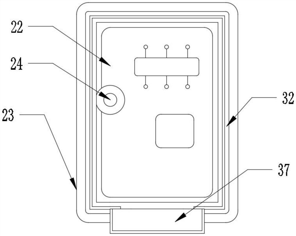 Household safe intelligent lock with waterproof performance