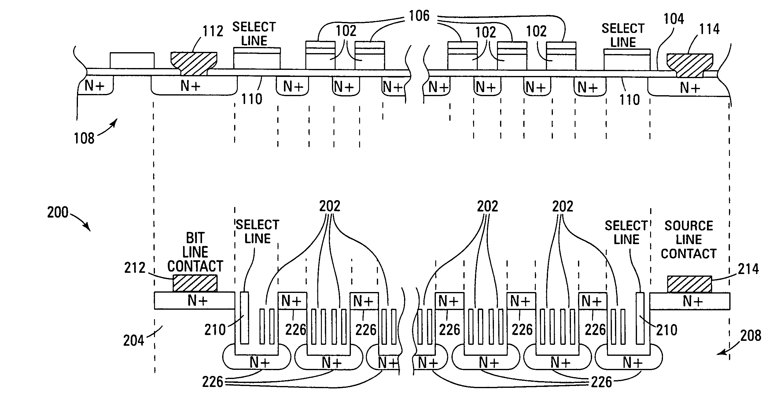 Method of forming a vertical NAND flash memory array