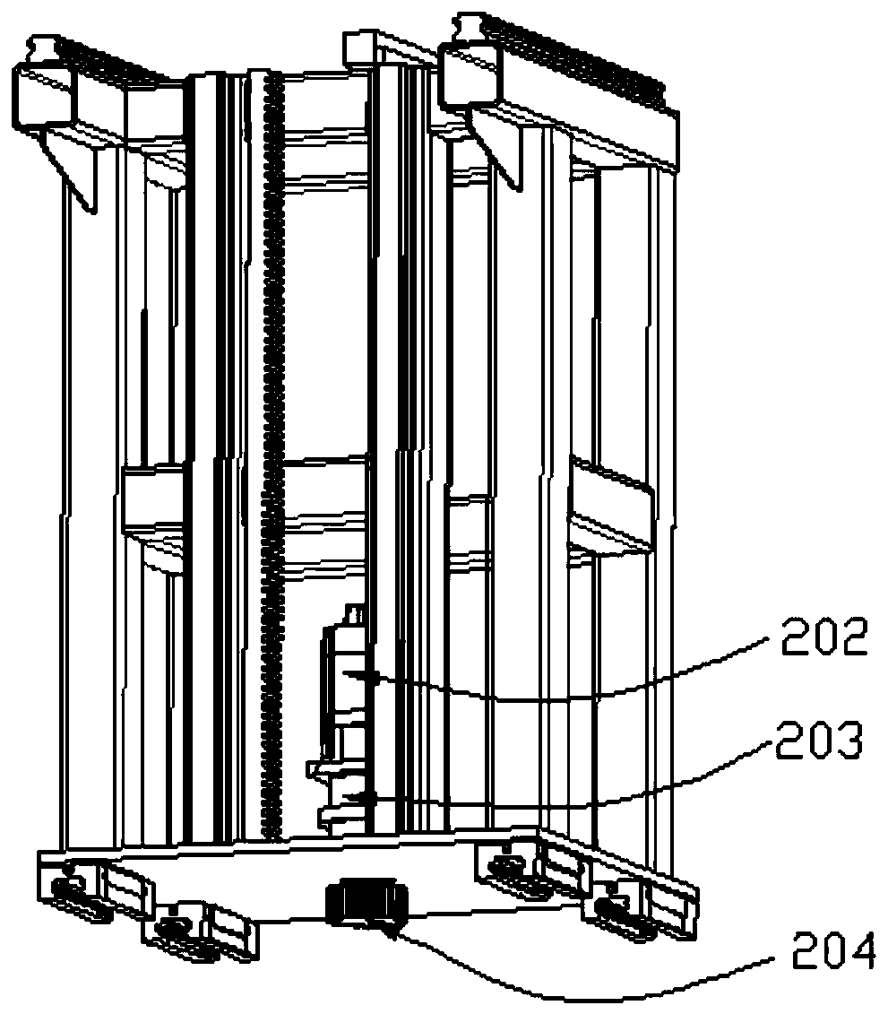 3D printing intelligent factory sand core sand removing and transferring device