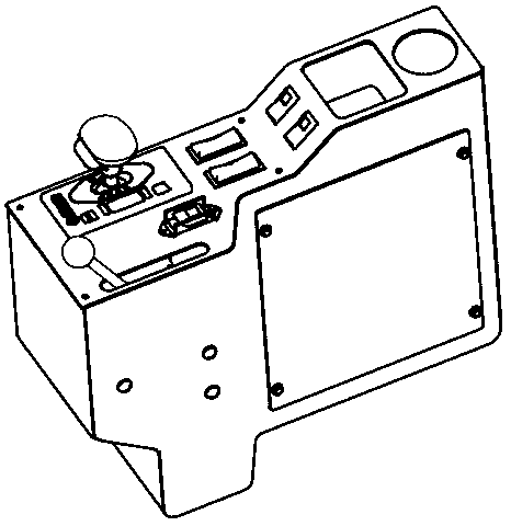 Mining dump truck cab, control box of mining dump truck cab and mining dump truck