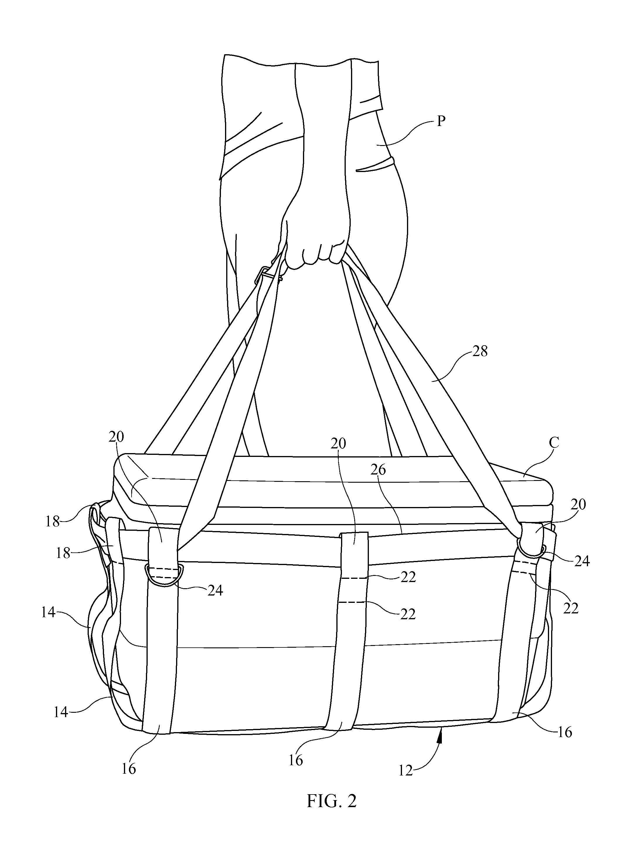 Holder attachable to a boat