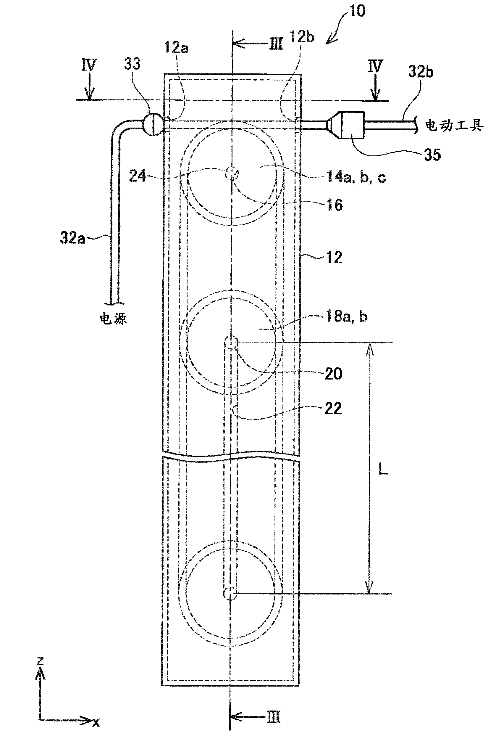 Cord accommodation apparatus