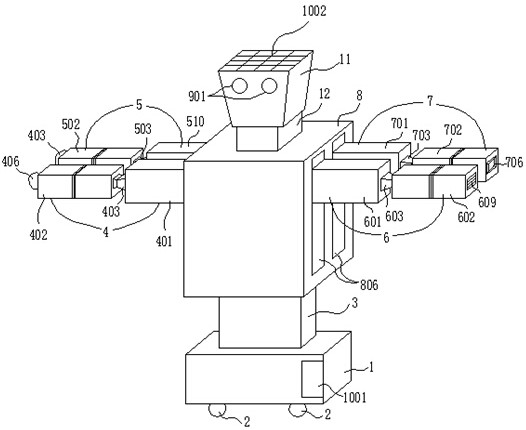 A smart home cleaning and environmental protection robot and its working method