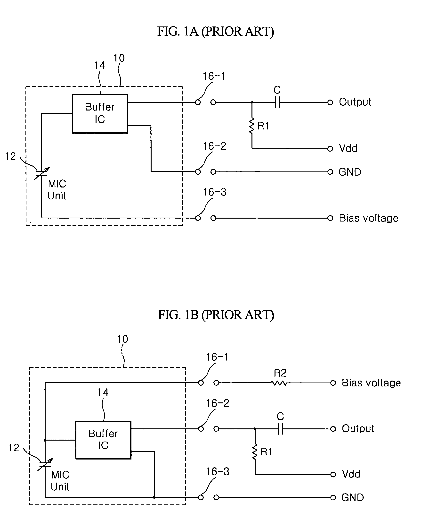 SMD type biased condenser microphone