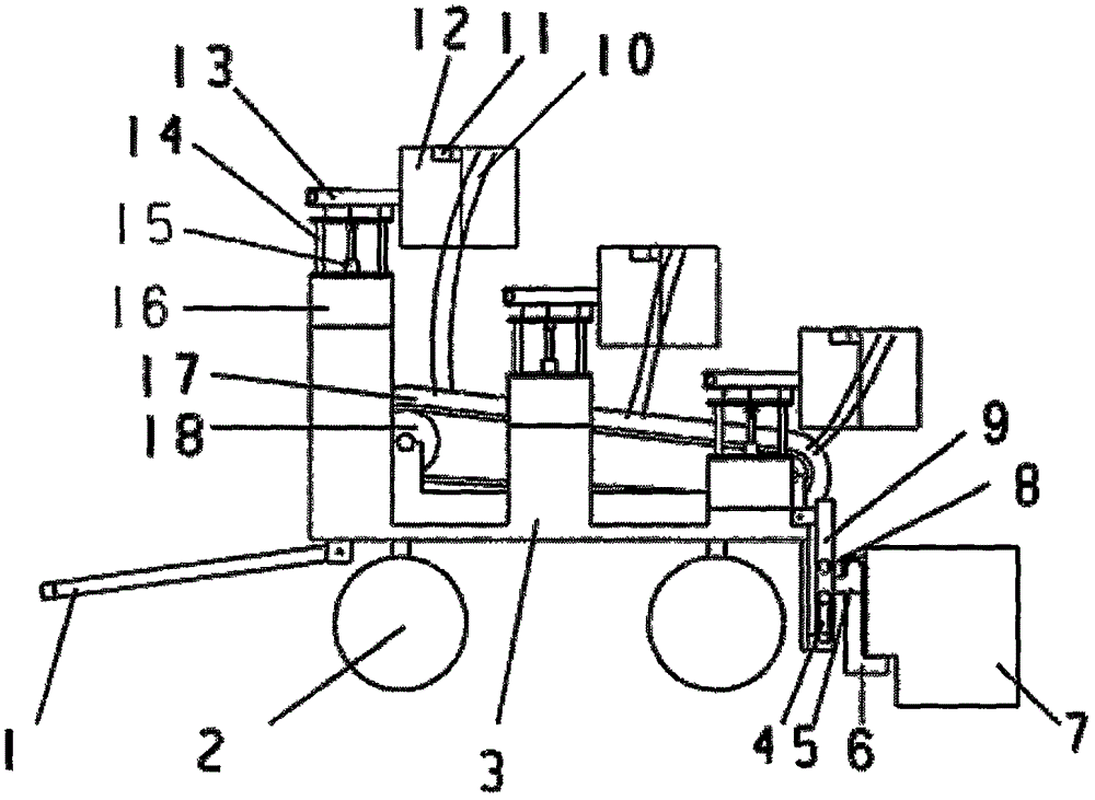 Split orchard picking platform