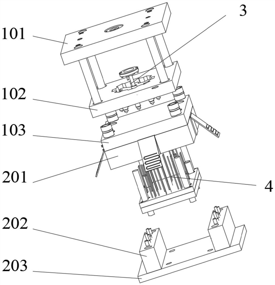 A rotary micro-injection mold with in-mold assembly function