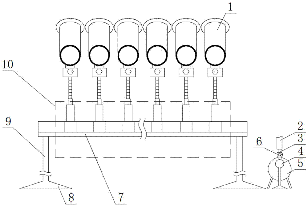 Training device applied to near-net training of badminton