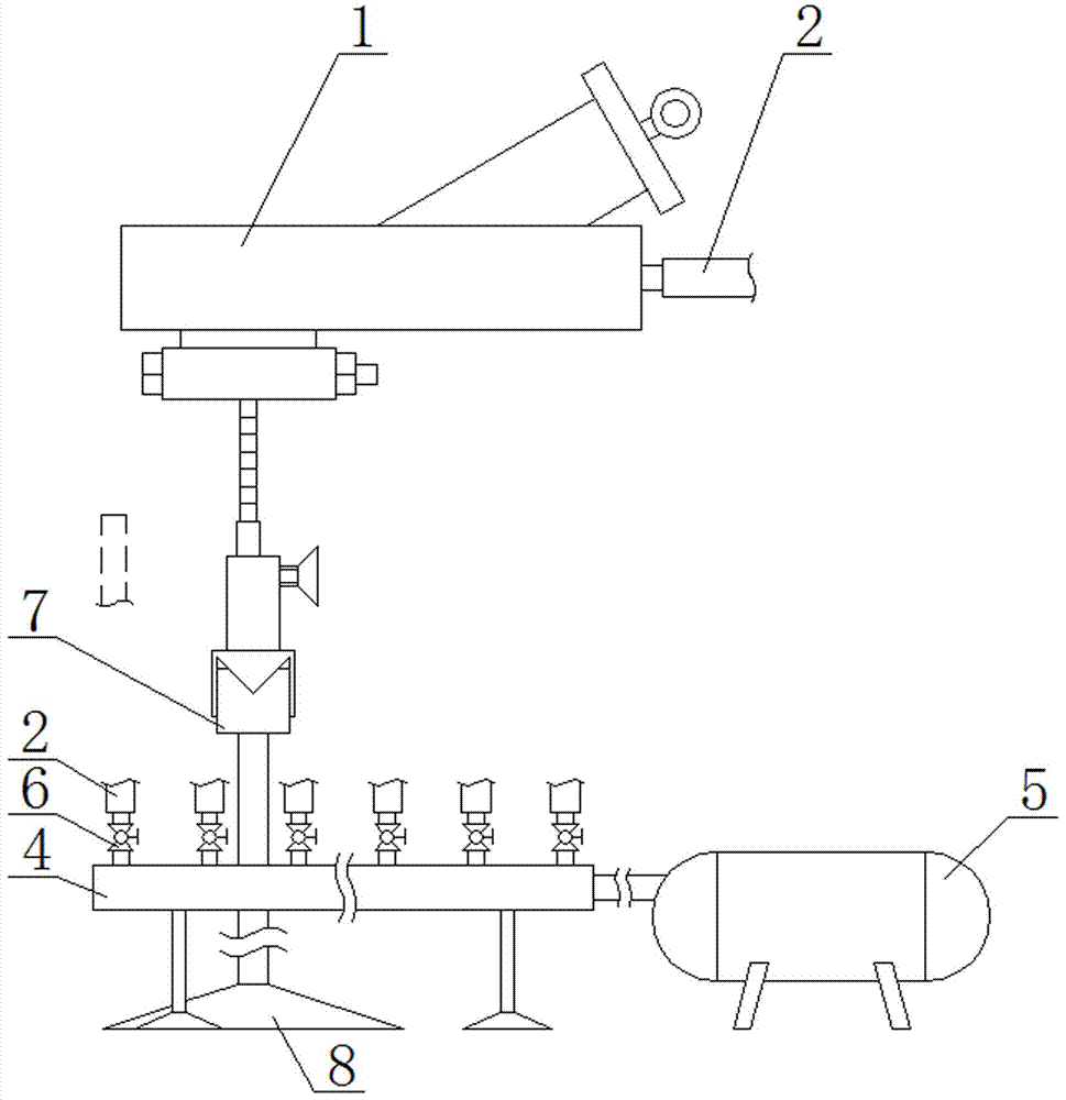 Training device applied to near-net training of badminton