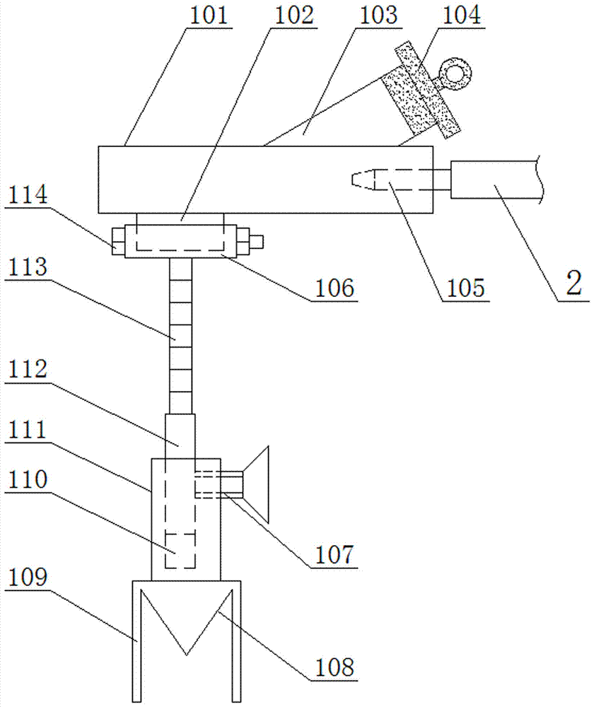 Training device applied to near-net training of badminton