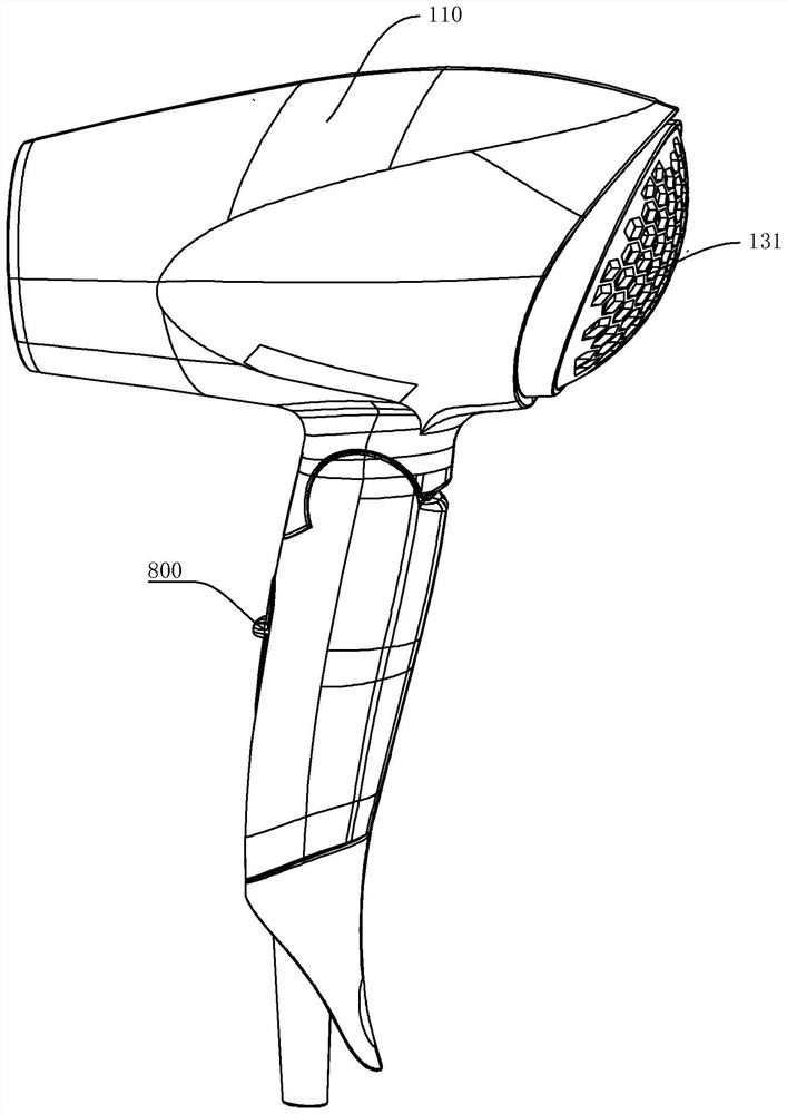 Hair drier integrated circuit capable of automatically switching states