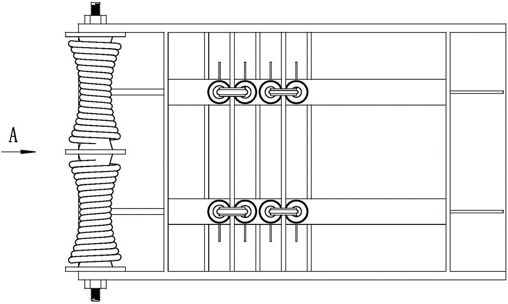 Copper wire double-row drawing device for cable