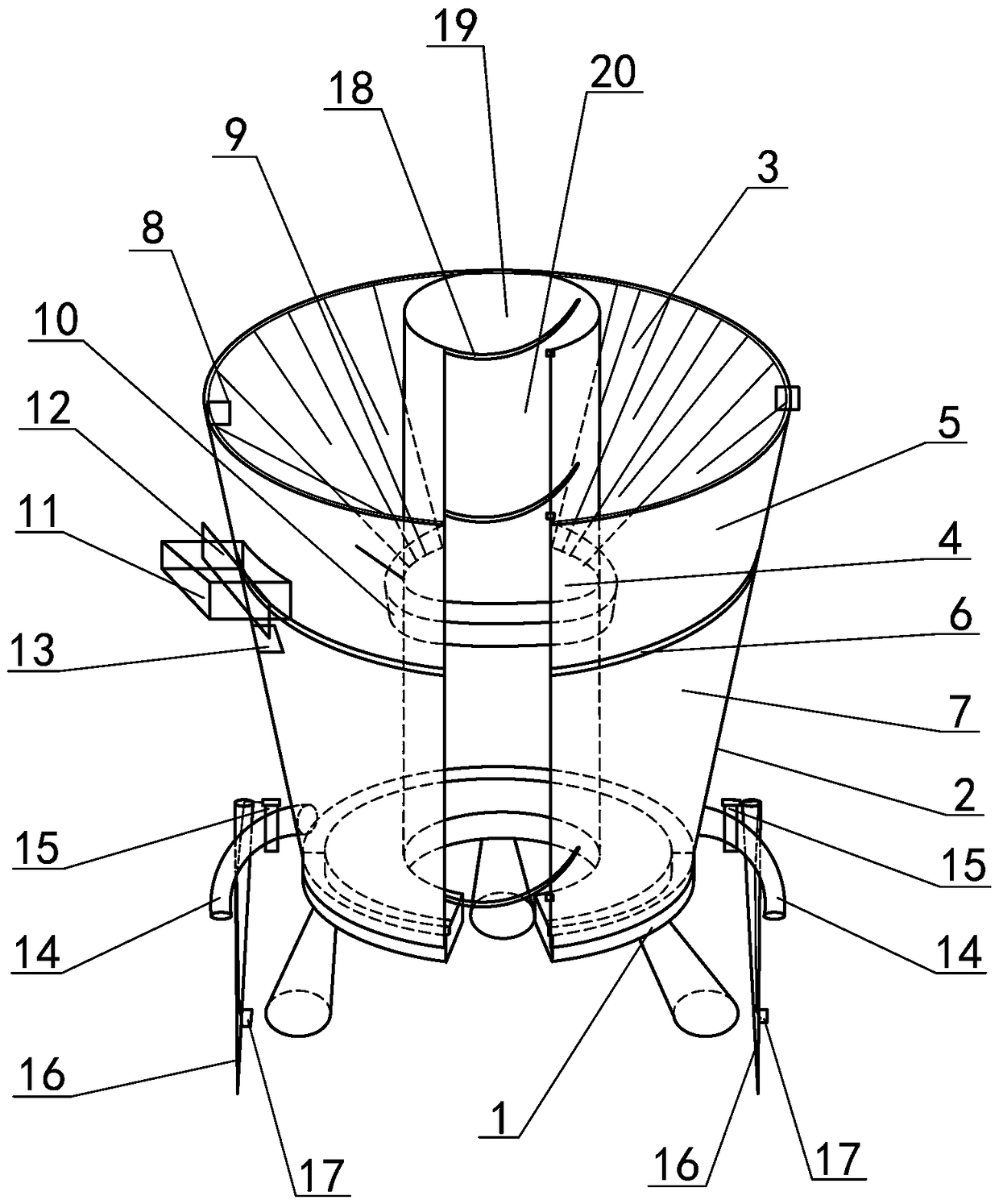 Rainwater collecting and automatic irrigating device