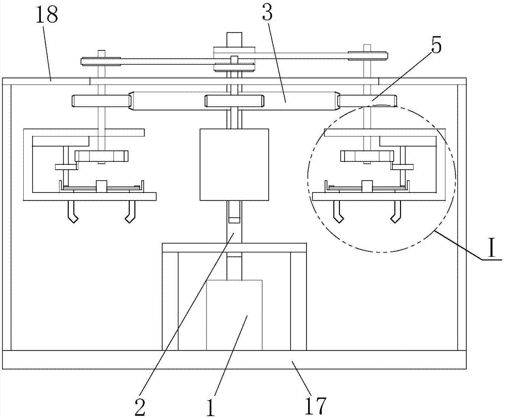 Power delivery device applied to annular processing line