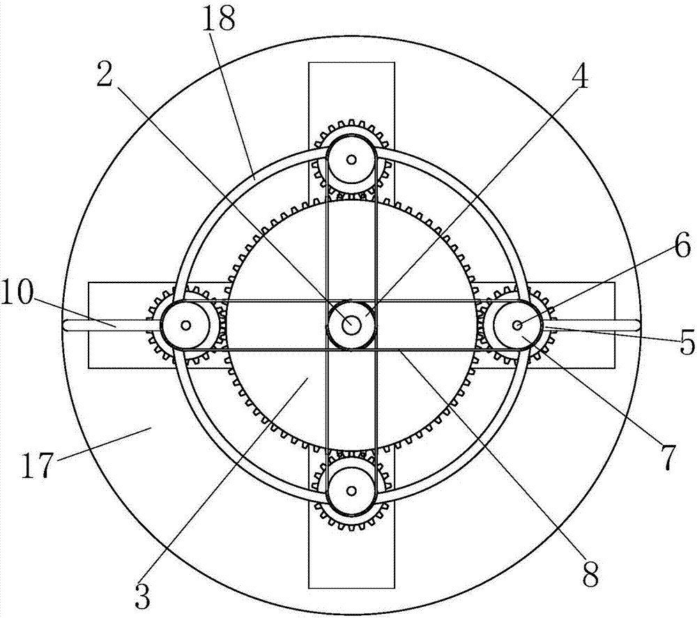 Power delivery device applied to annular processing line