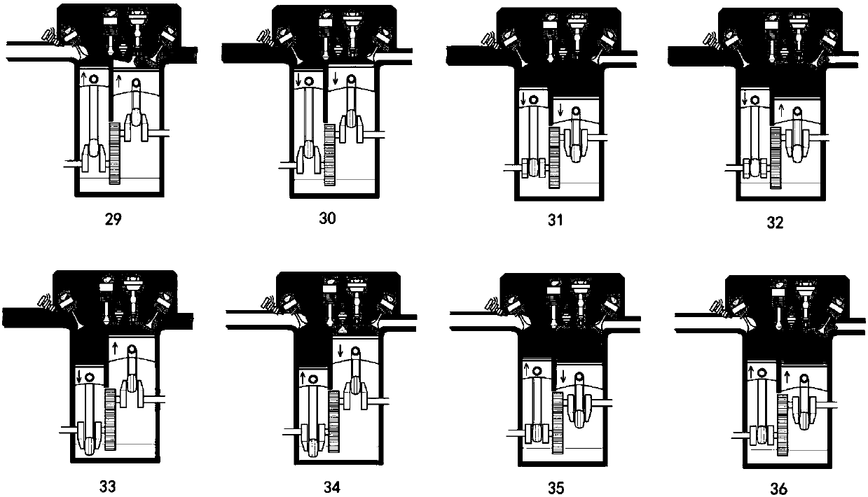 Novel cylinder-transferring and water-spraying working hydrogen internal combustion engine