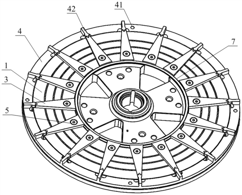 Magnetic steel positioning structure, motor and installation tool of magnetic steel positioning structure