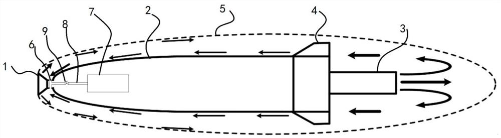 Supercavitation navigation body and cavitation flow control method using wake flow ejection