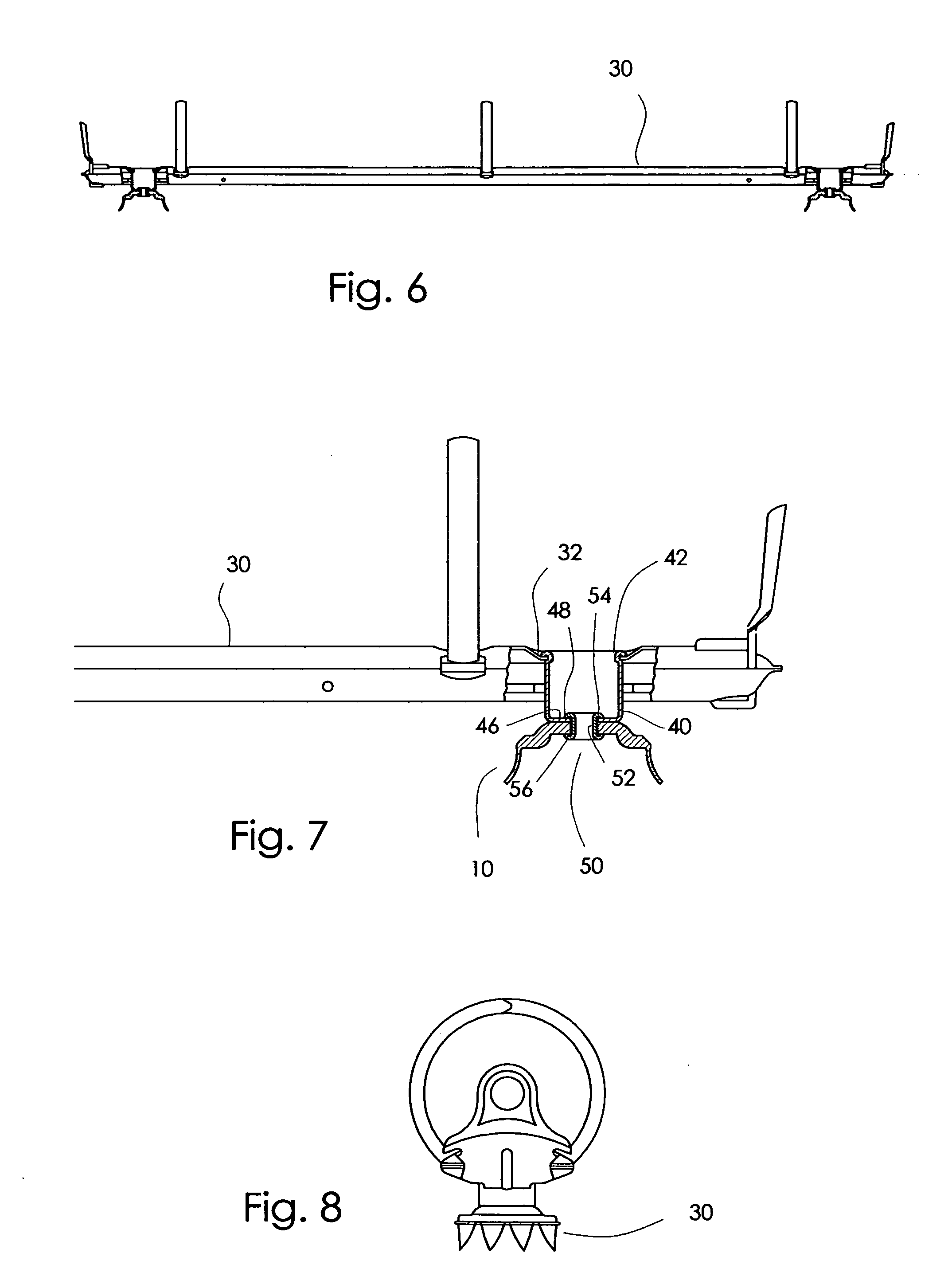 Ring binder mechanism with pronged metal anchors