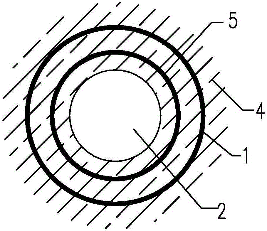 Water level observation well structure for confined water and multi-layer water level observation method