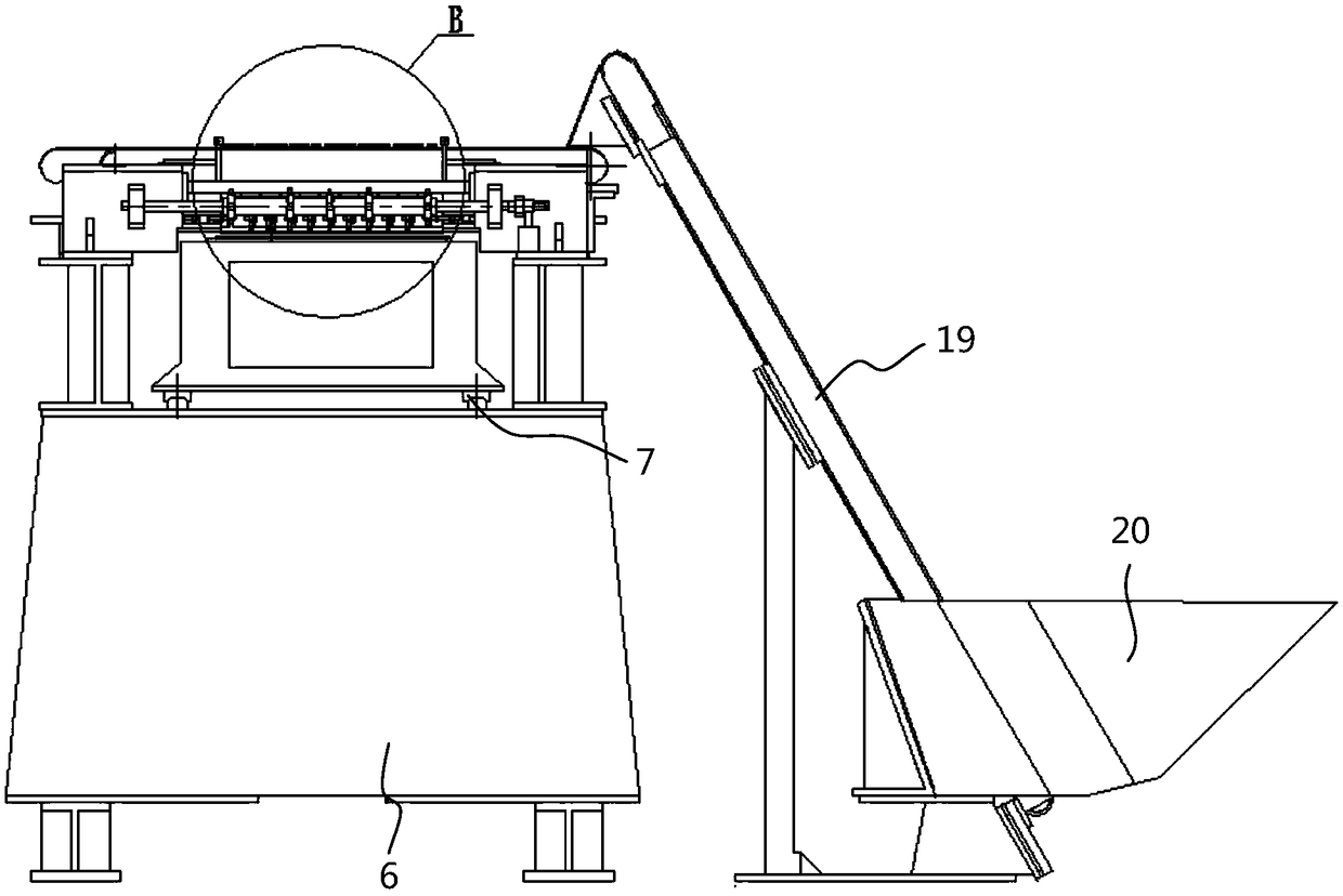 Device and method of automatic material distribution of vulcanization forming blank of framework O-shaped seal ring