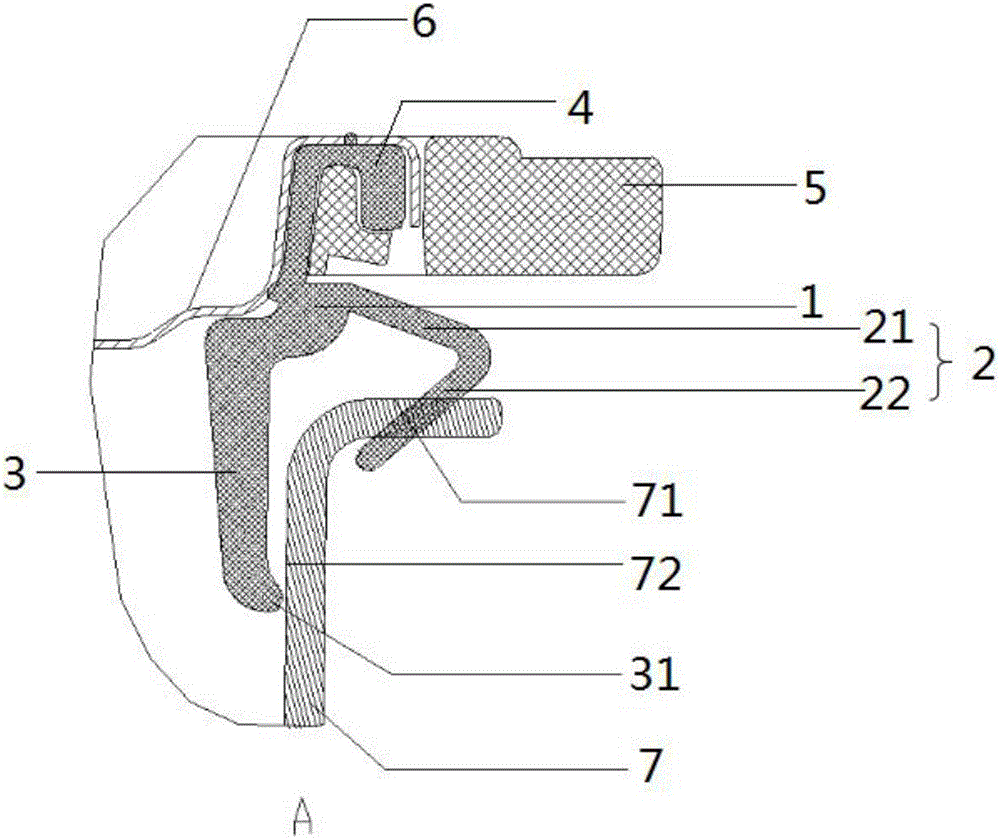 Airtight ring, airtight ring inclusive pot cover and pot