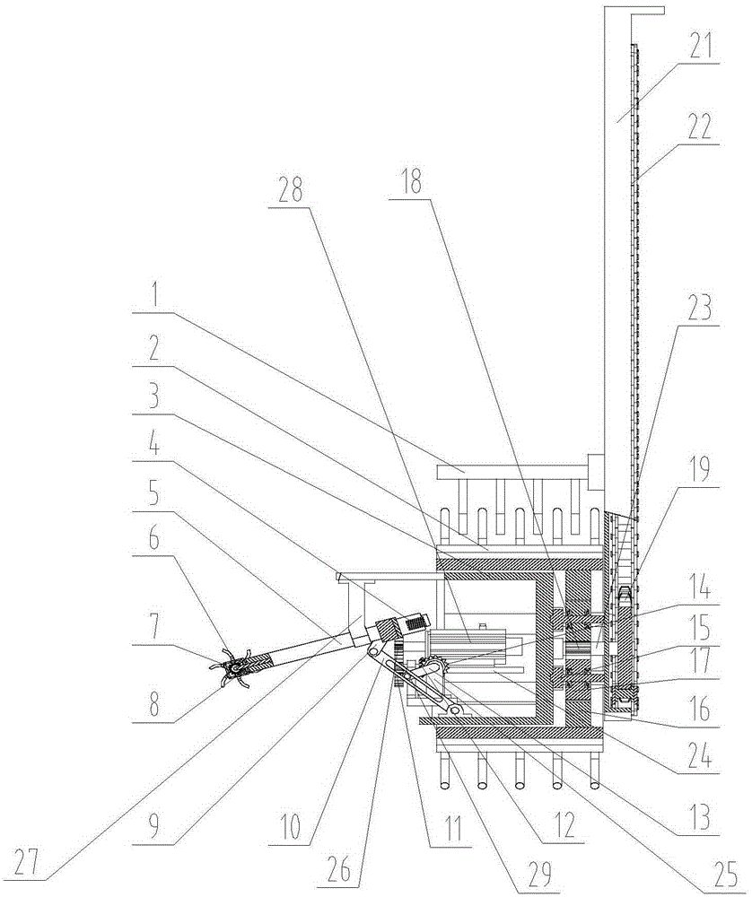 Lateral retractable intertillage weeding unit