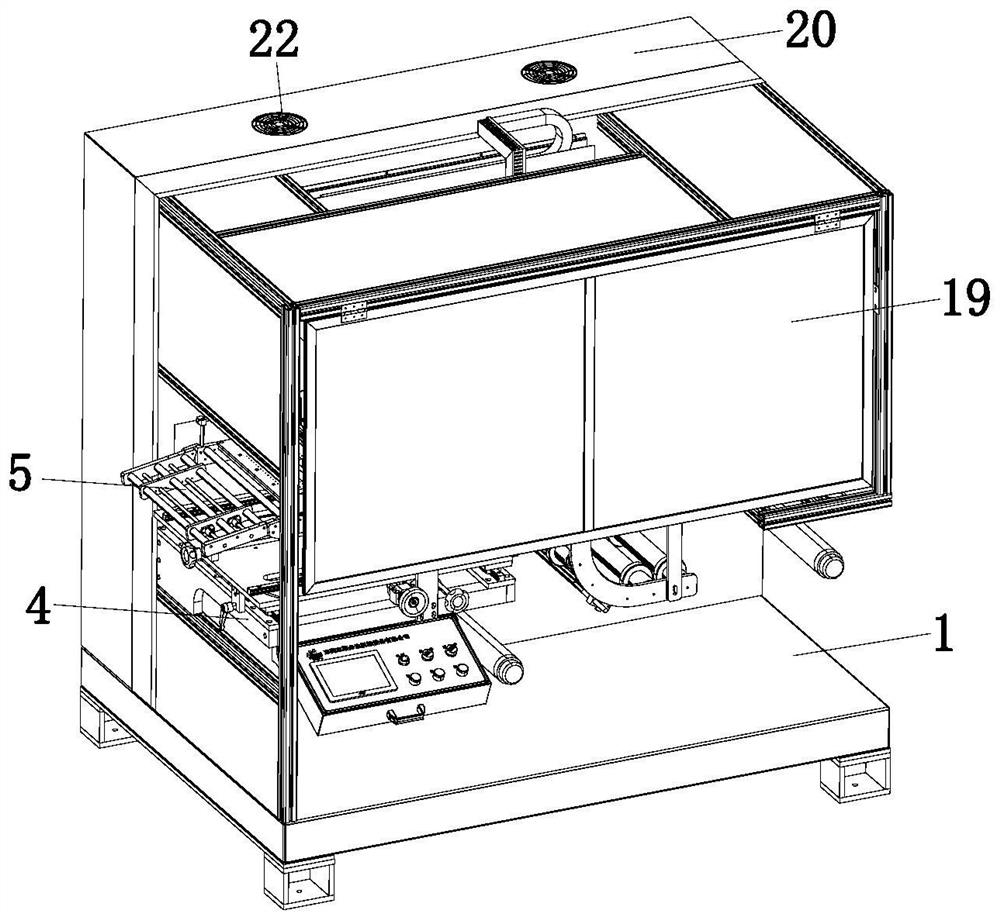 A ccd automatic pasting machine