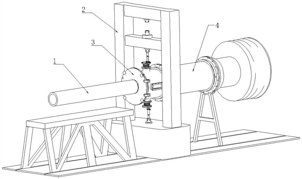 Aerodynamic and thermal combined test system and method