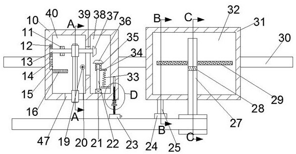 A traction device for post-processing of aluminum alloy extrusion