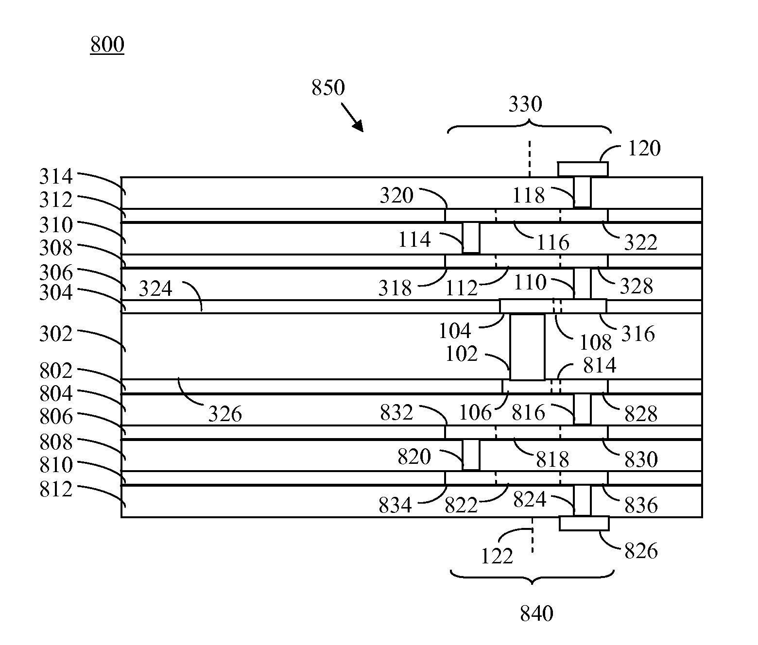 Three-dimensional coiling via structure for impedance tuning of impedance discontinuity