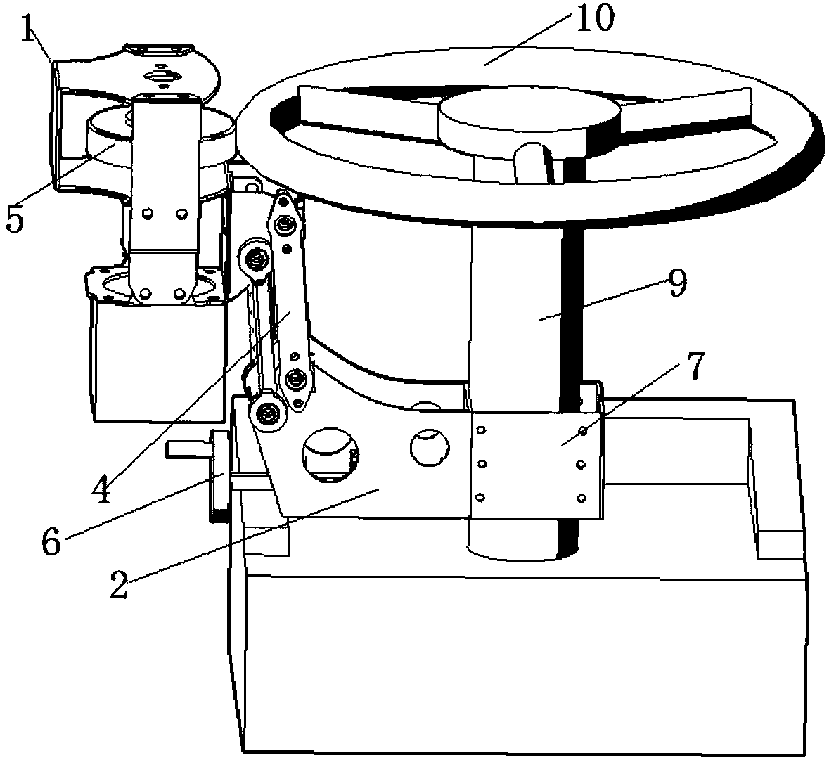 Agricultural machinery steering wheel automatic steering device