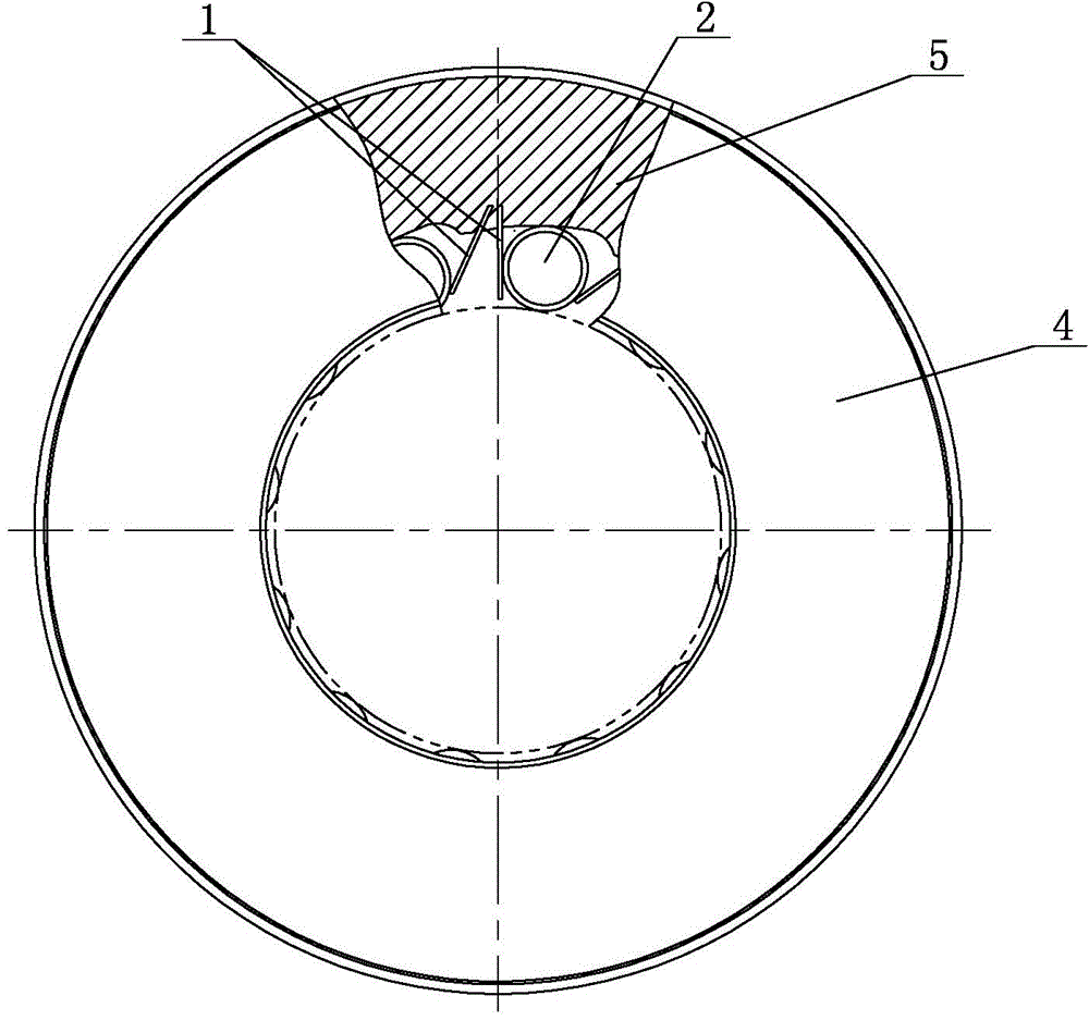 Split reed type overrunning clutch