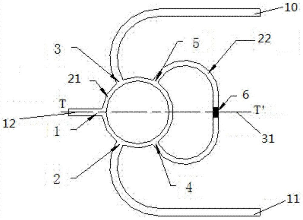 Broadband high-power low-loss circular power allocation synthesizer