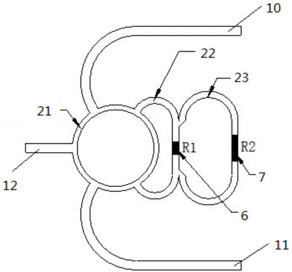 Broadband high-power low-loss circular power allocation synthesizer