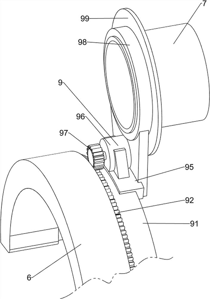 Communication cable arranging and binding device