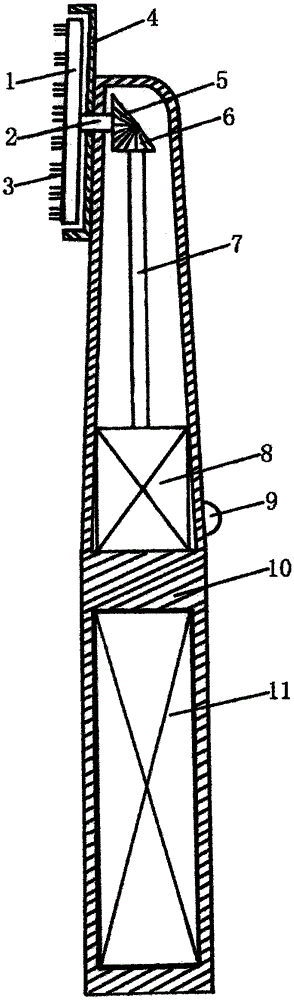 Human body tongue cleaning device