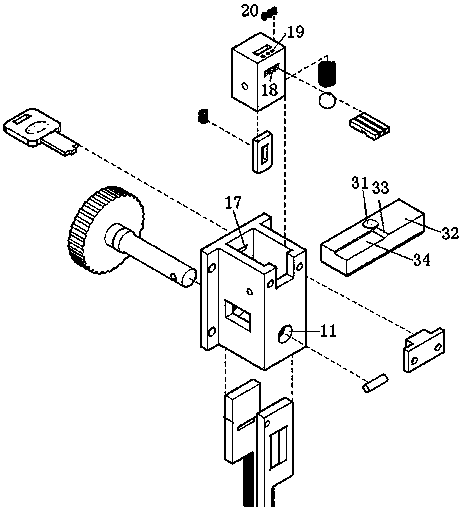 An isolated anti-theft lock structure