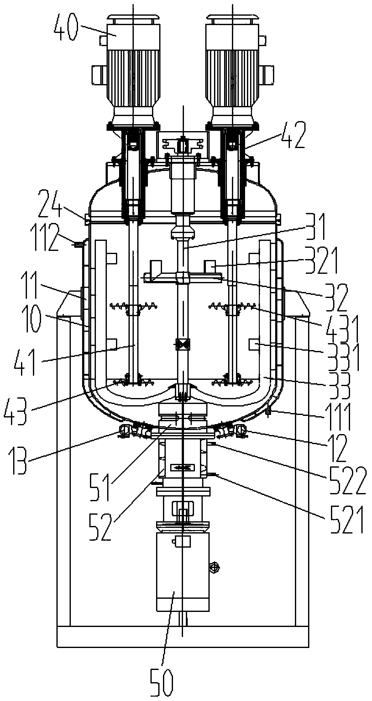 Single-cylinder double-high speed dispersion bottom homogenizer vacuum emulsification ointment making machine