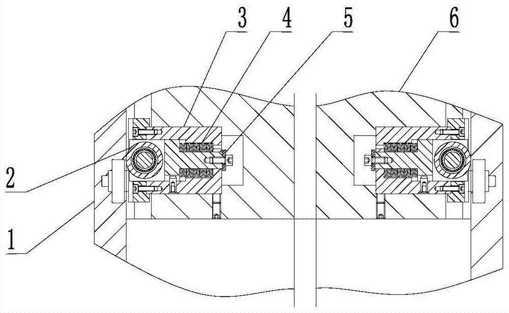 Guide device for counterweight hammer of machine tool spindle box