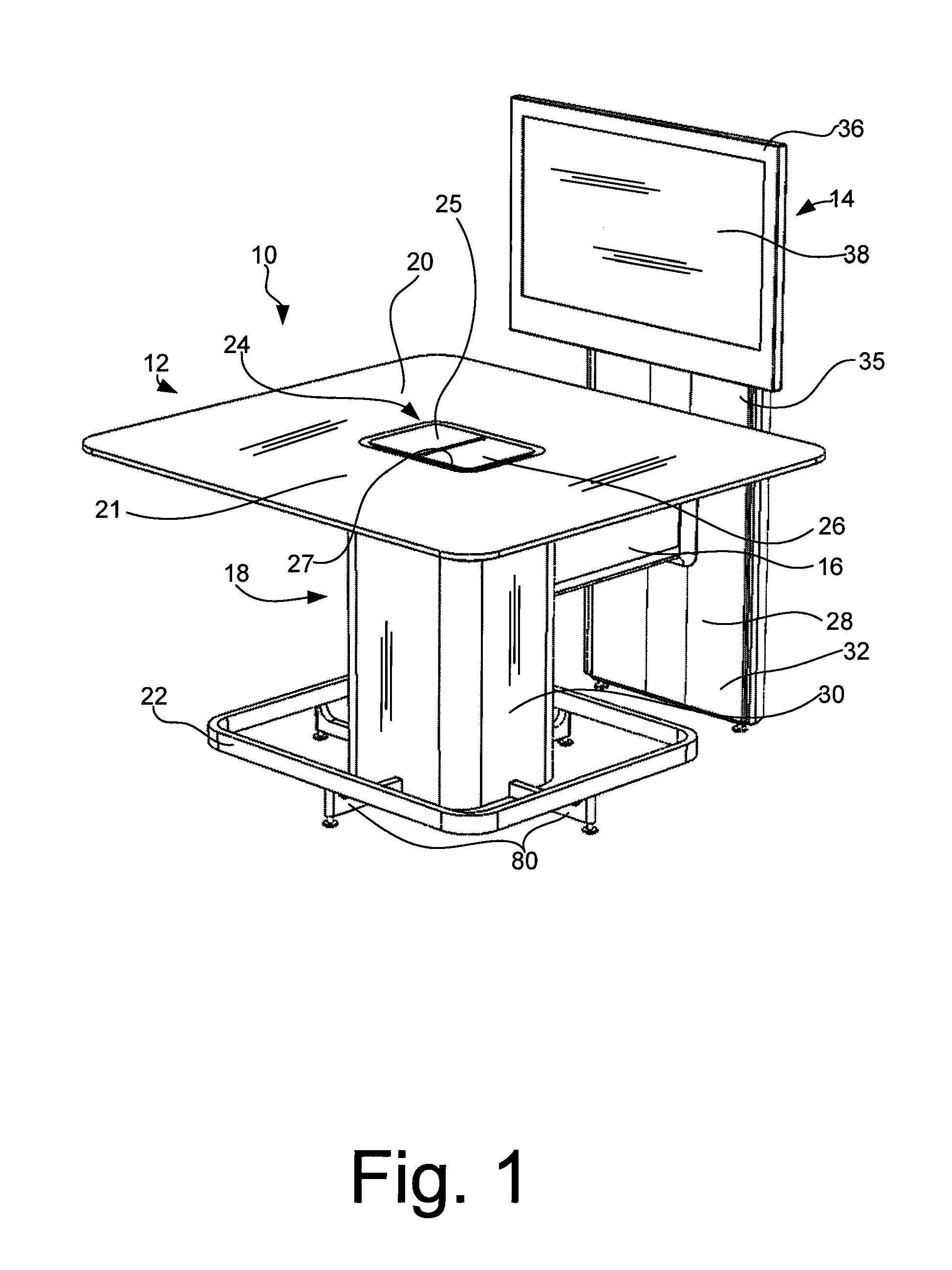 Conference table assembly