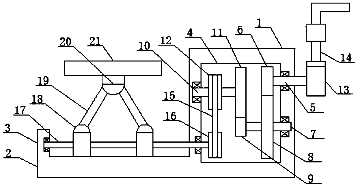 Gear difference and thread combined type heavy object lifting device