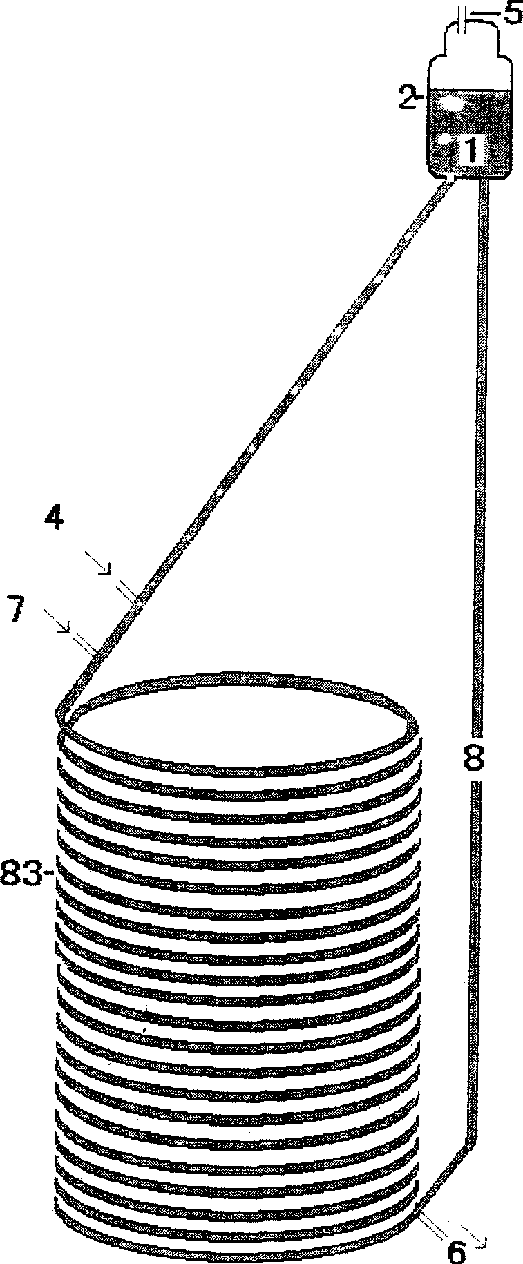 Pipeline photobioreactor for scale culture of microalgae