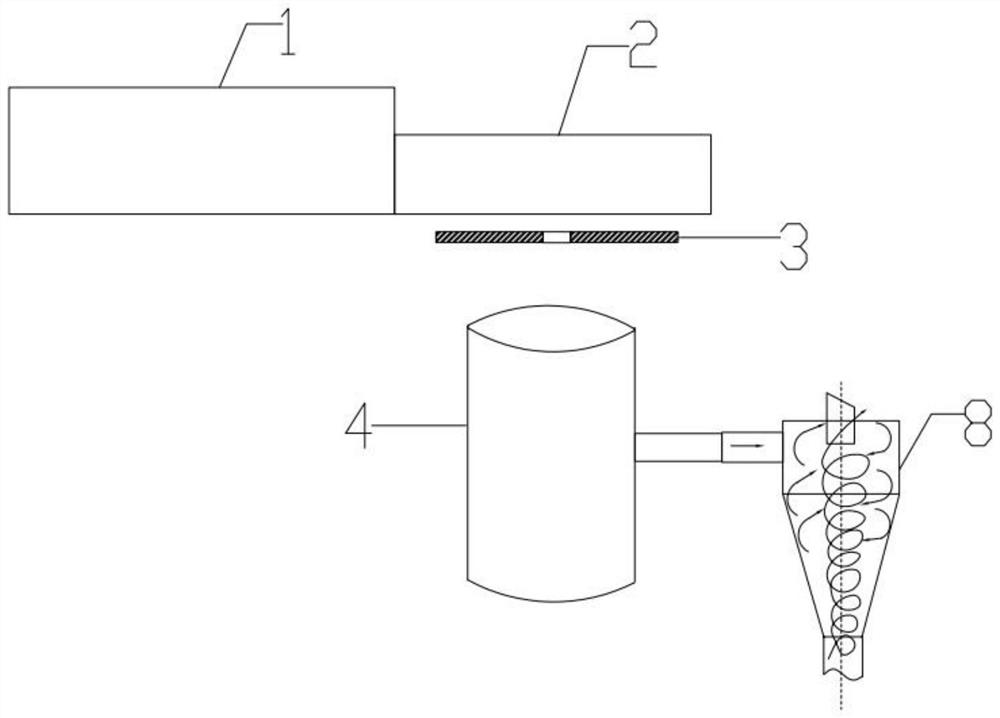 Apparatus and method for producing scaly material from mineral melt