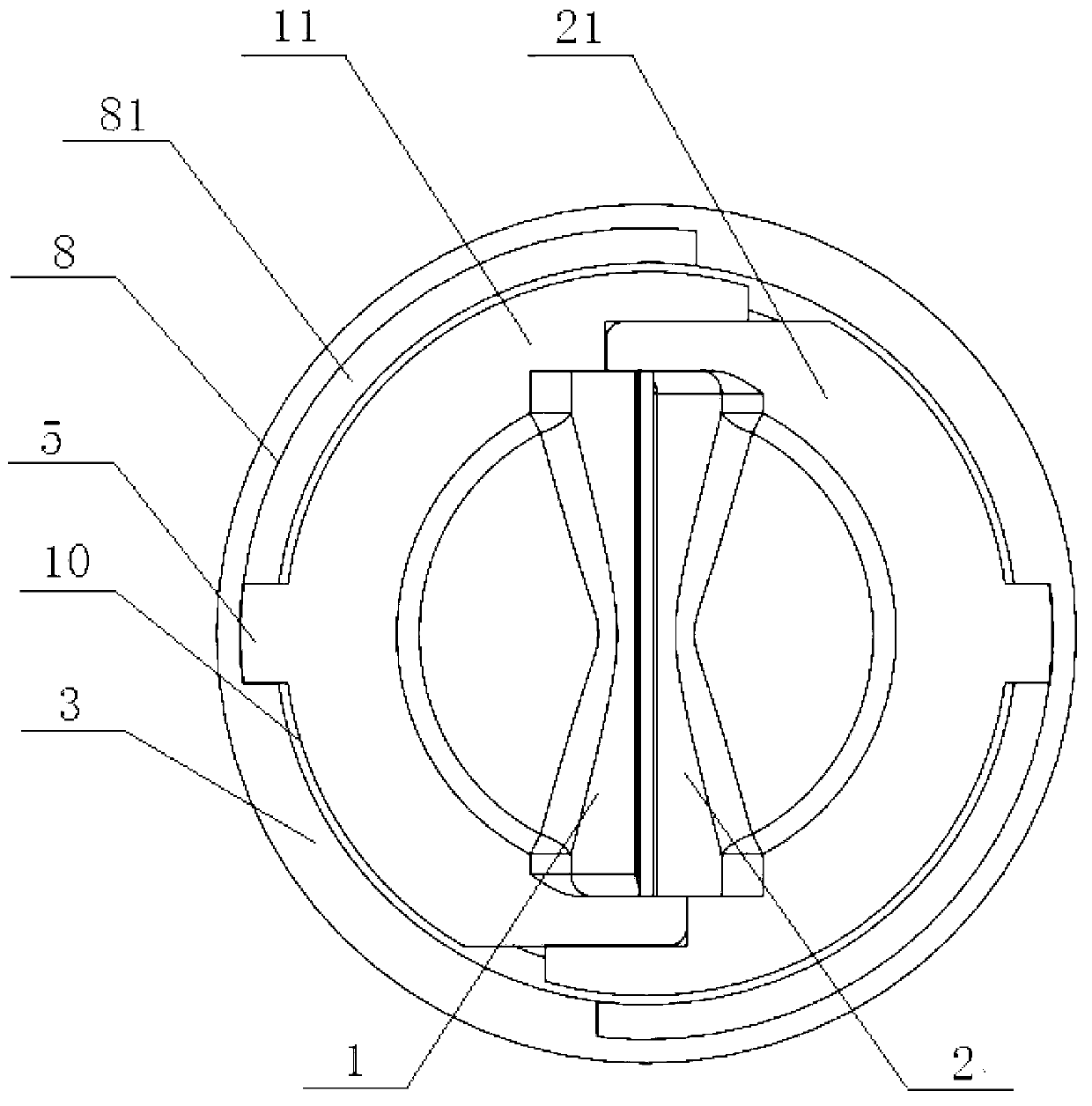 Rotary clamping mechanism and application method thereof