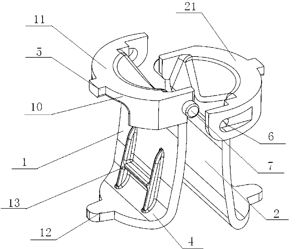 Rotary clamping mechanism and application method thereof