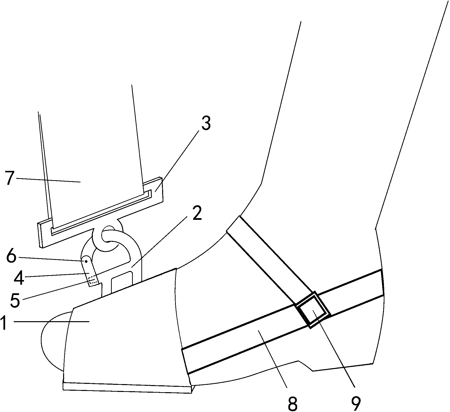 Self-disengaging stirrup